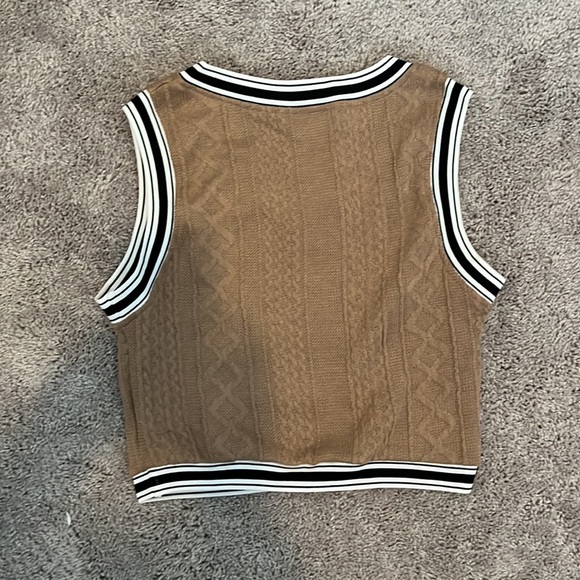 Light Brown Sweater Vest - Picture 2 of 2